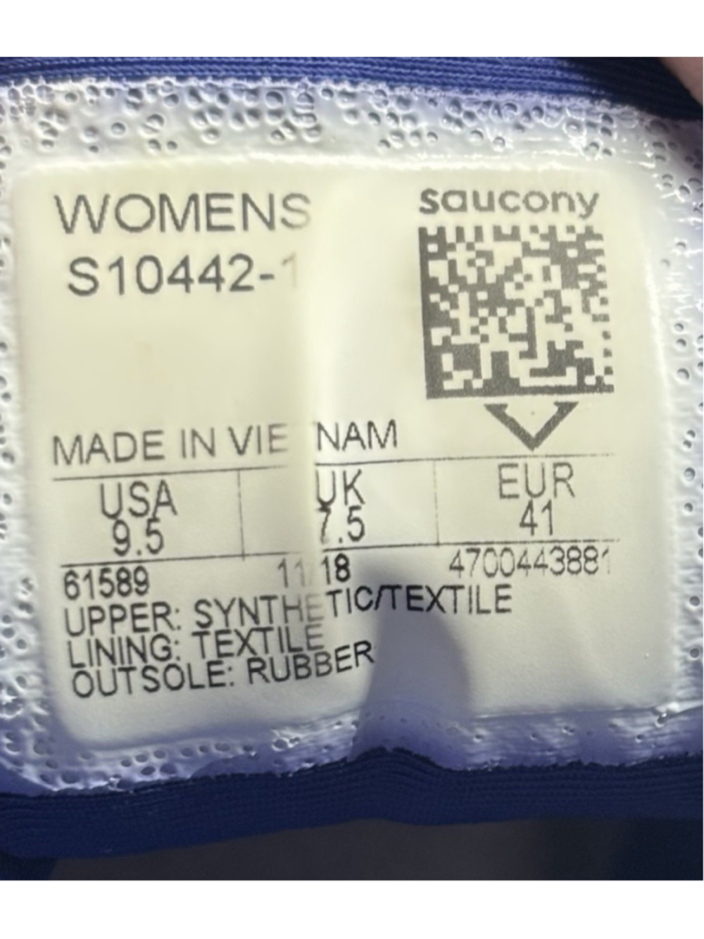 Size 9.5 - Saucony Omni ISO Blue - S10442-1 - Picture 6 of 7